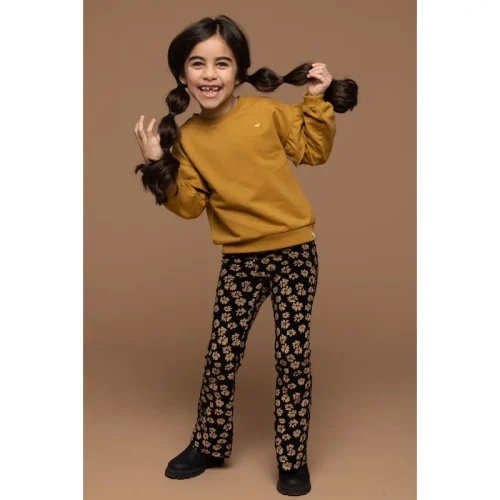 Looxs Revolution Sweater oker ruffle voor meisjes in de kleur