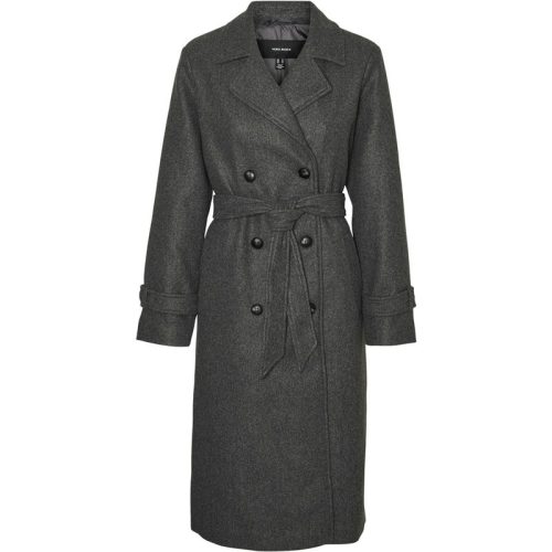 Vero Moda Vmfortunevega long trenchcoat ga no antraciet