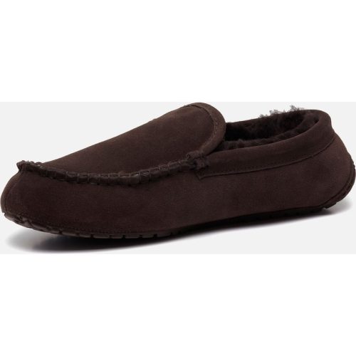 Warmbat Warmbat Pantoffels donkerbruin Suede