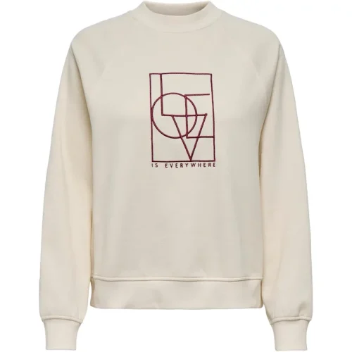 Jacqueline de Yong Bambi l/s emb sweat