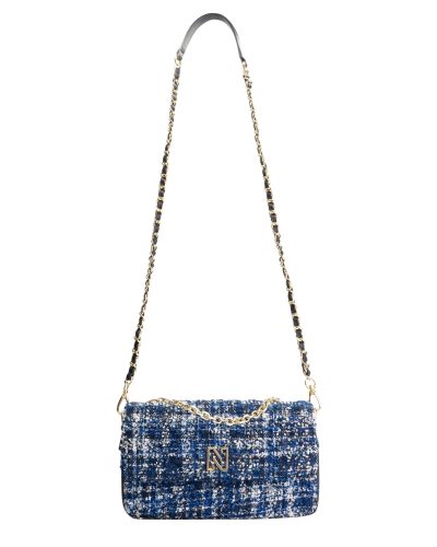 Nikkie Berkley Blue Tweed Shoulderbag