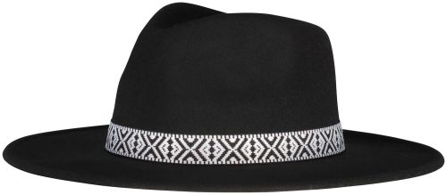 360 Five Hoed Juno Fedora Zwart dames