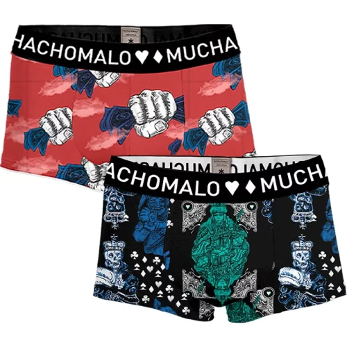 Muchachomalo Heren 2-pack trunks money & gamble