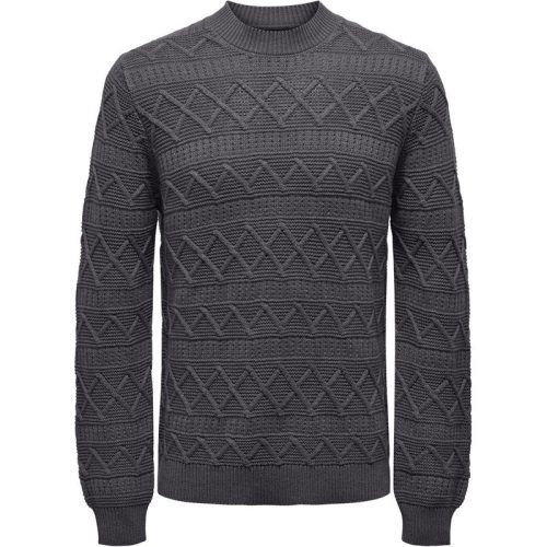 Only & Sons Onswade reg 5 struc crew neck knit –