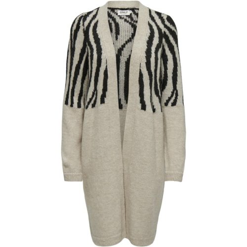 Only Onljade zebra ls cardigan cc knt zand dessin