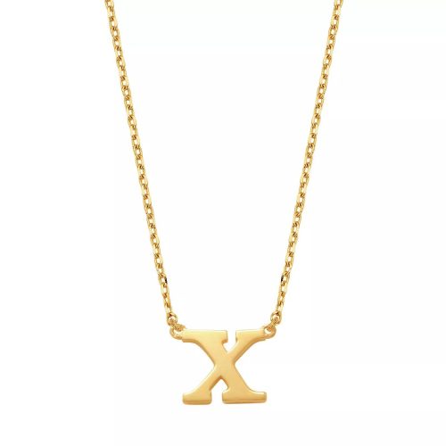 Isabel Bernard Kettingen – Le Marais Chloé 14 Karat Initial Necklace Letter X in gold