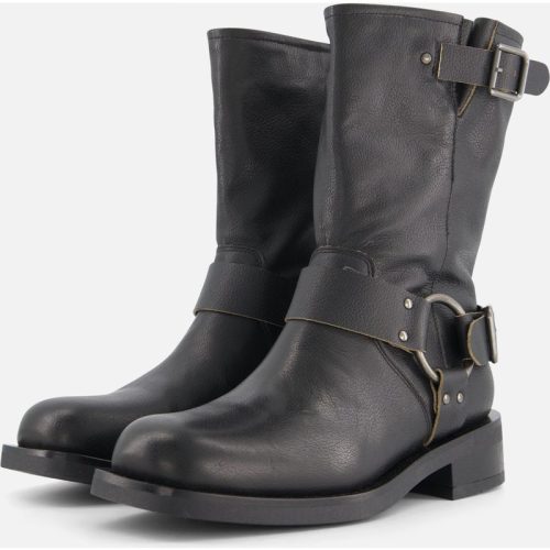 Ann Rocks Ann Rocks Biker boots zwart Leer