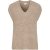 Vila Viabby v-neck sl knit vest zand