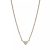 Pandora Kettingen – Heart 14k gold-plated necklace withcubic zirconia in gold