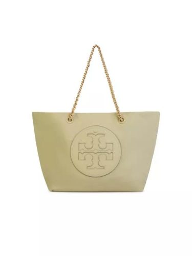 Tory Burch Totes & shoppers – Ella Chain Tote’ Bag In Light Green ‘Canvas’ in groen