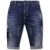 Local Fanatic Korte broek slim fit met gaten 1026