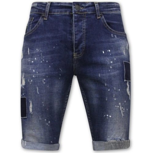 Local Fanatic Korte broek slim fit met gaten 1026