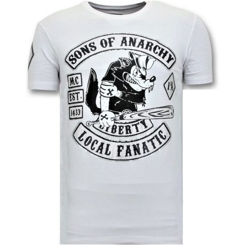 Local Fanatic T-shirt met print sons of anarchy mc