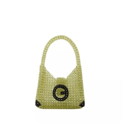 Germanier Crossbody bags – Beaded Hobo Bag – Beads – Green/Black in groen