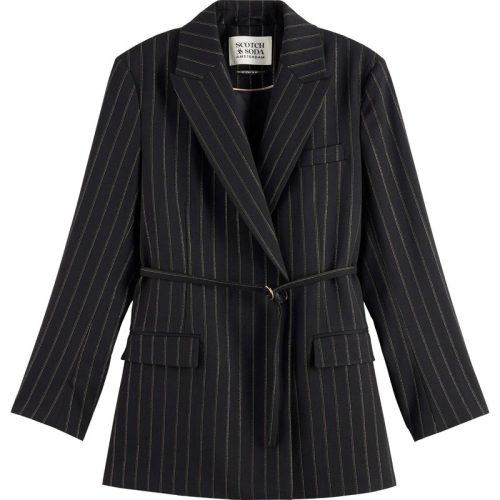 Scotch & Soda Lurex pinstripe db blazer spruce aurora