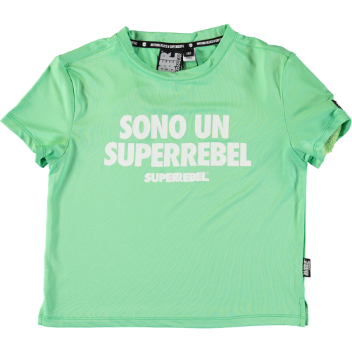 SuperRebel Meisjes t-shirt benica fluo mint