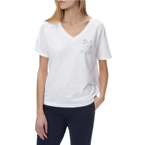 Blauer T-shirt dames