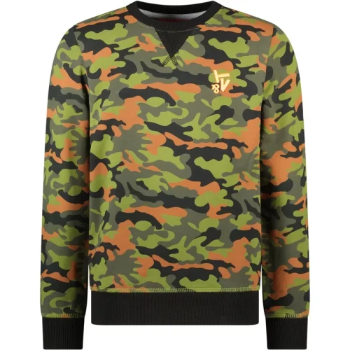 TYGO & vito Jongens sweater aop camouflage forrest