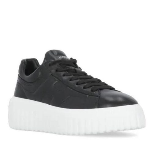 Hogan Low-Top Sneakers – H Stripes Sneakers in zwart