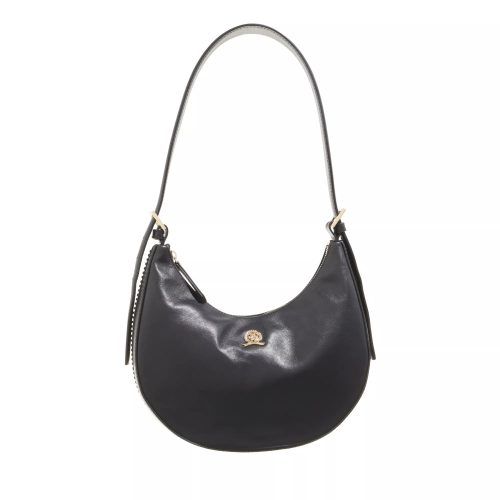 Tommy Hilfiger Hobo bags – Crest Leather Shoulder Bag in zwart