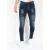 Mario Morato Donker stonewash jeans met gaten strech mm120