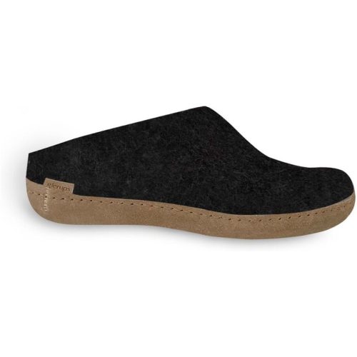 Glerups Slip-on leather sole b 02-charcoal