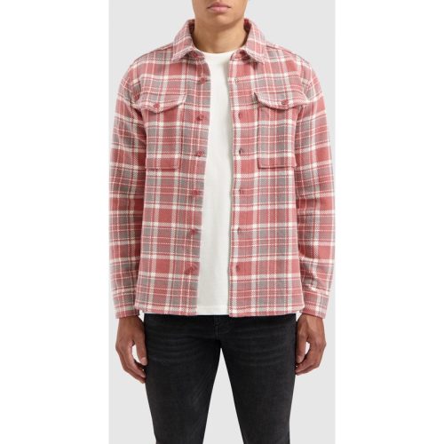 Pure Path Heavy twill checked shirt