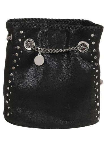 Stella McCartney Bucket bags – Shoulder Bag Eco Shaggy Deer W/Studs in zwart