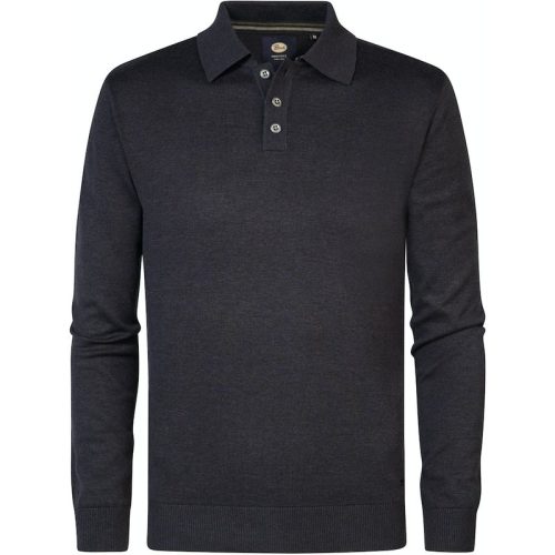 Petrol Industries men knitwear polo m-3040-kwc204 5120 sky captain