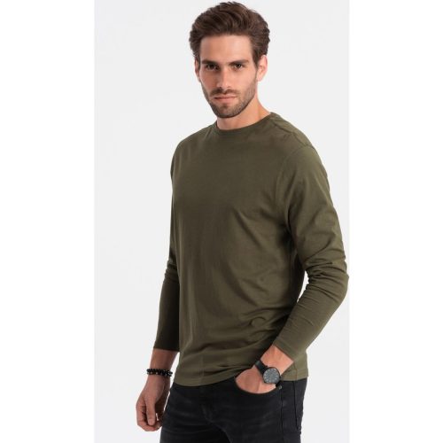 Ombre Longsleeve heren olijf – jidney