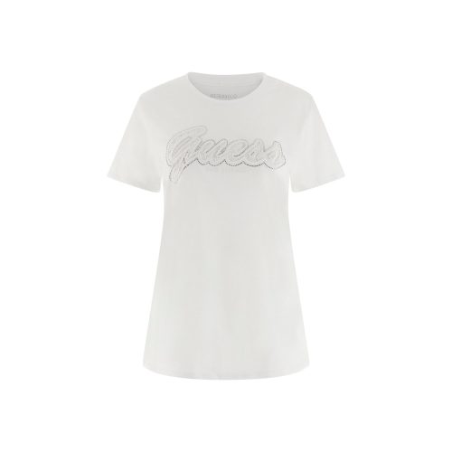 Dames-T-shirt Guess Script Lace Logo Easy