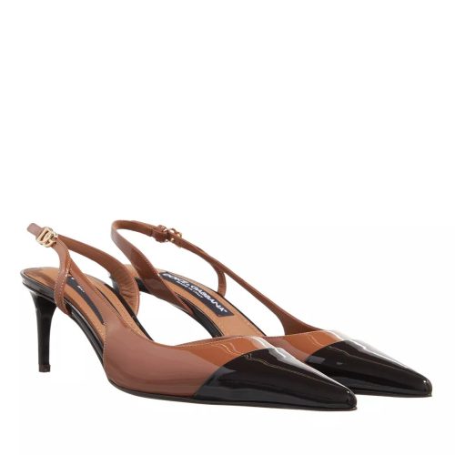 Dolce&Gabbana Pumps & high heels – Patent Leather Slingbacks in bruin