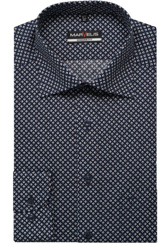 Marvelis Modern Fit Overhemd blauw, Motief