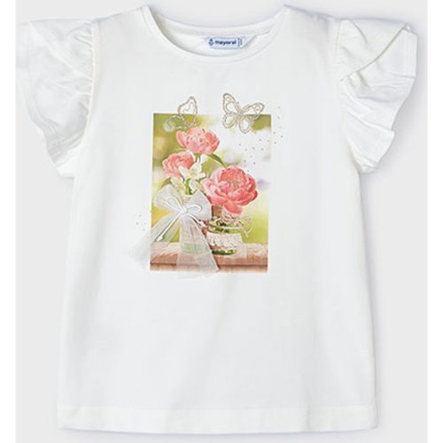 Mayoral Meisjes t-shirt natur-nude