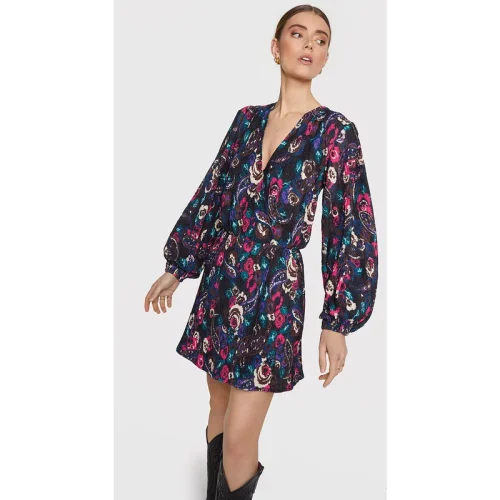 Alix The Label 2308322331 woven paisley flower dress