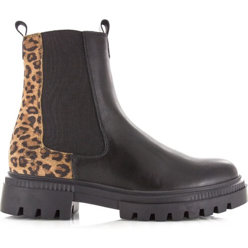 Bullboxer chelsea boot met panterprint chelsea boots dames