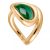 Charlotte Chesnais Ringen – Neo Turtle Small Ring in green