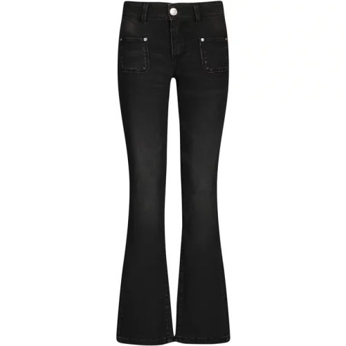 Raizzed Meiden jeans melbourne flared fit dark grey stone