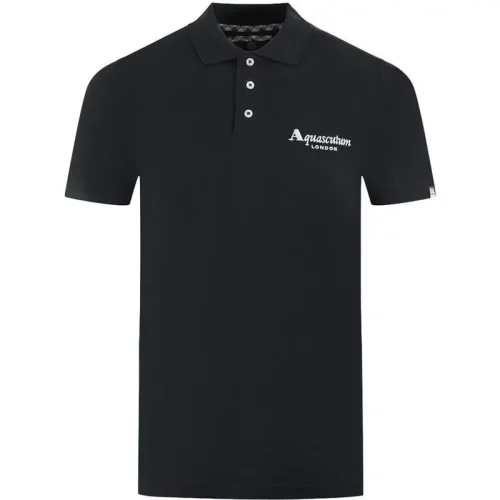 Aquascutum Elegante katoenen polo met contrasterend logo