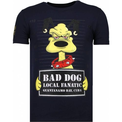 Local Fanatic Bad dog rhinestone t-shirt