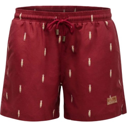 Narwal Narwal recycled swim trunks meerkat red