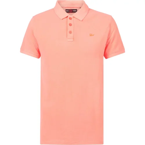 Petrol Industries Heren polo m-1030-pol002 3099 fiery coral