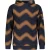 Bellaire  Jongens hoodie met aop waves toffee