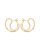 Bottega Veneta Oorbellen – Large Frills Earrings in gold