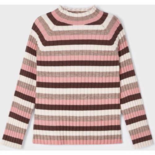 Mayoral Meisjes sweater rib met kraag nude-choco