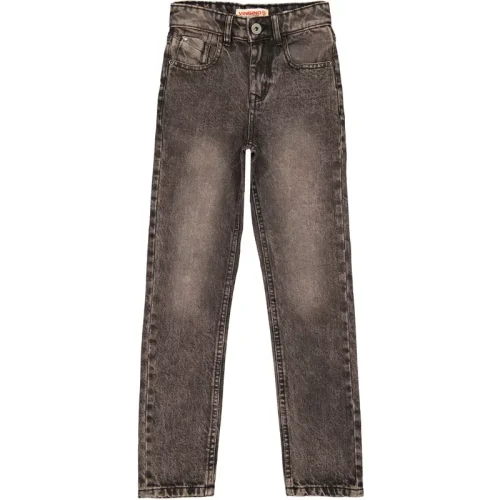 Vingino Meiden jeans candy overdye straight fit purple grey