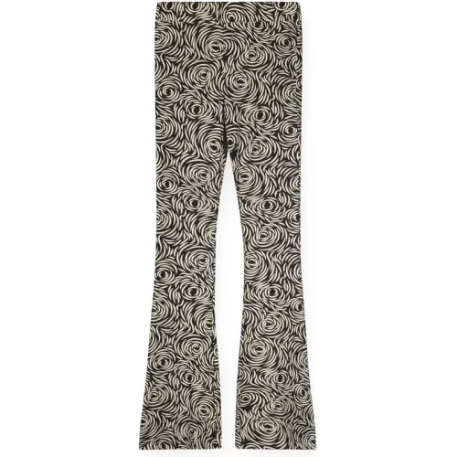 Like Flo Meisjes flair broek viscose flore antraciet