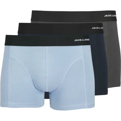 Jack & Jones Heren boxershorts trunks jacphilip bamboo effen 3-pack