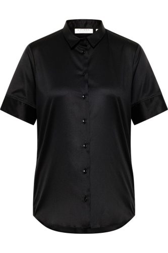 ETERNA Cover Shirt Regular Fit Dames Overhemd zwart, Effen