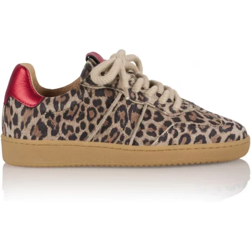 DWRS Label Poona leopard /red